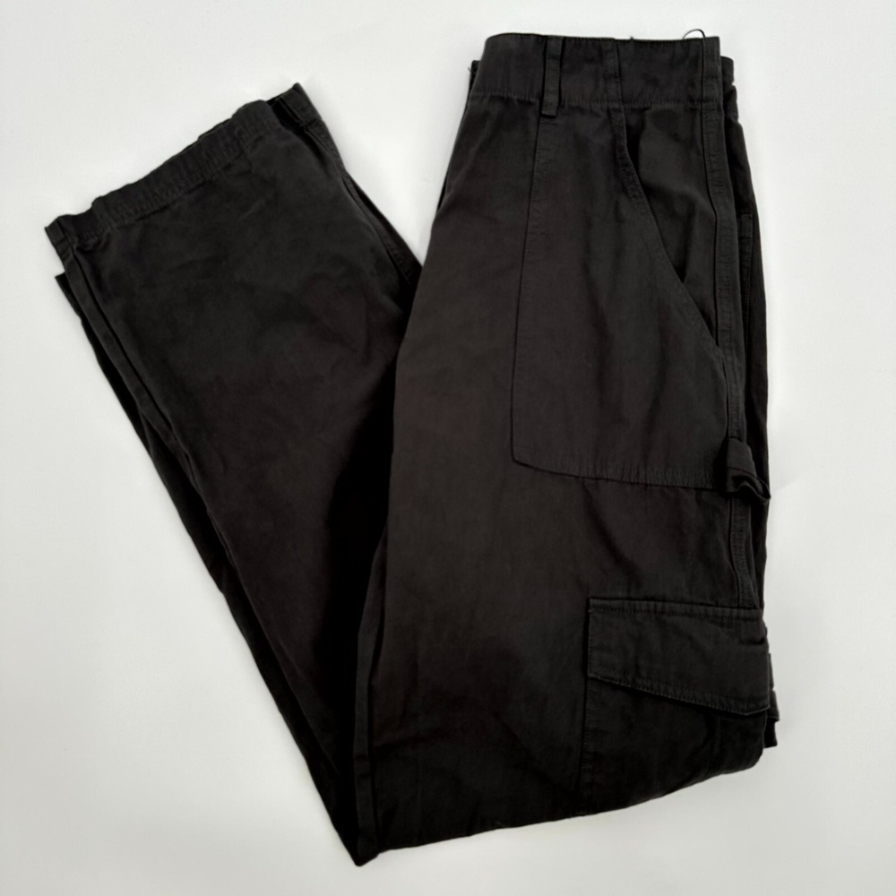 White Fox Cargo Pants Women's 2XS Gray Utility Straight Leg Mid Rise Outdoor